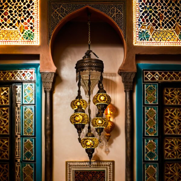 5 Globe Cluster Chandelier (6" Globes)