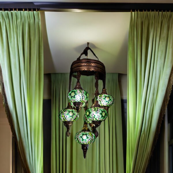 7 Globe Cluster Chandelier (10" Globes)