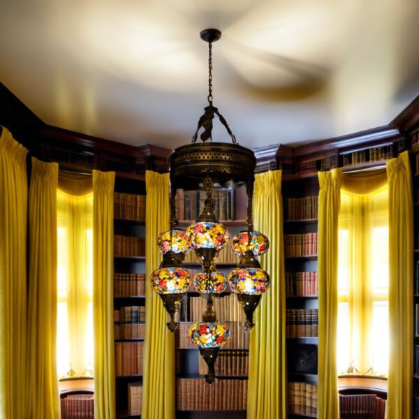 7 Globe Cluster Chandelier (6" Globes)