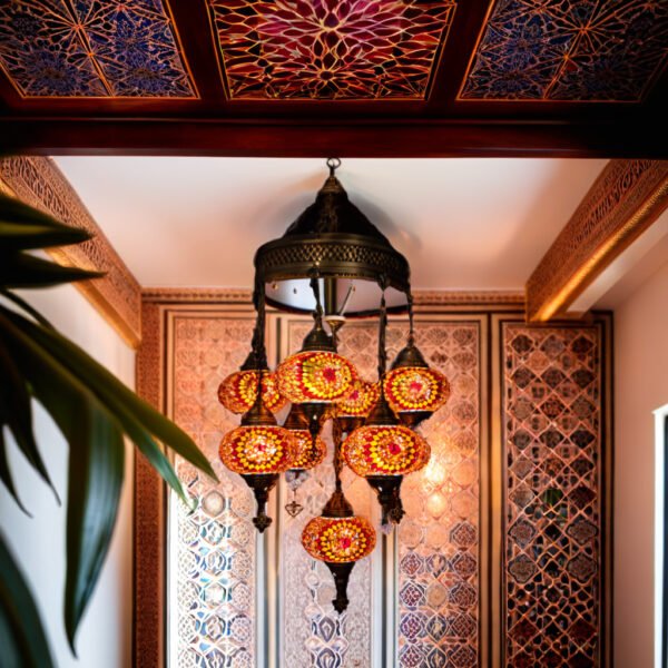 9 Globe Cluster Chandelier (10" Globes)
