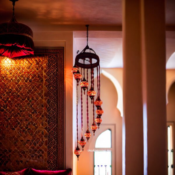 11 Globe Spiral Chandelier (10" Globes)
