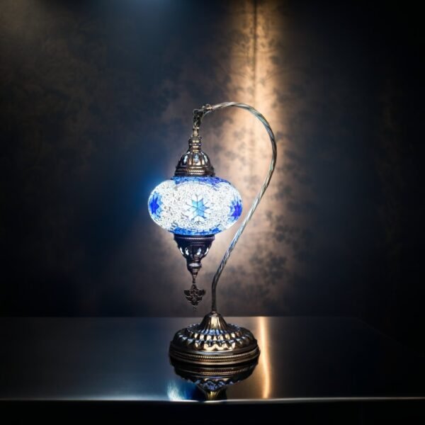 Swan Lamp (Silver Base 10")