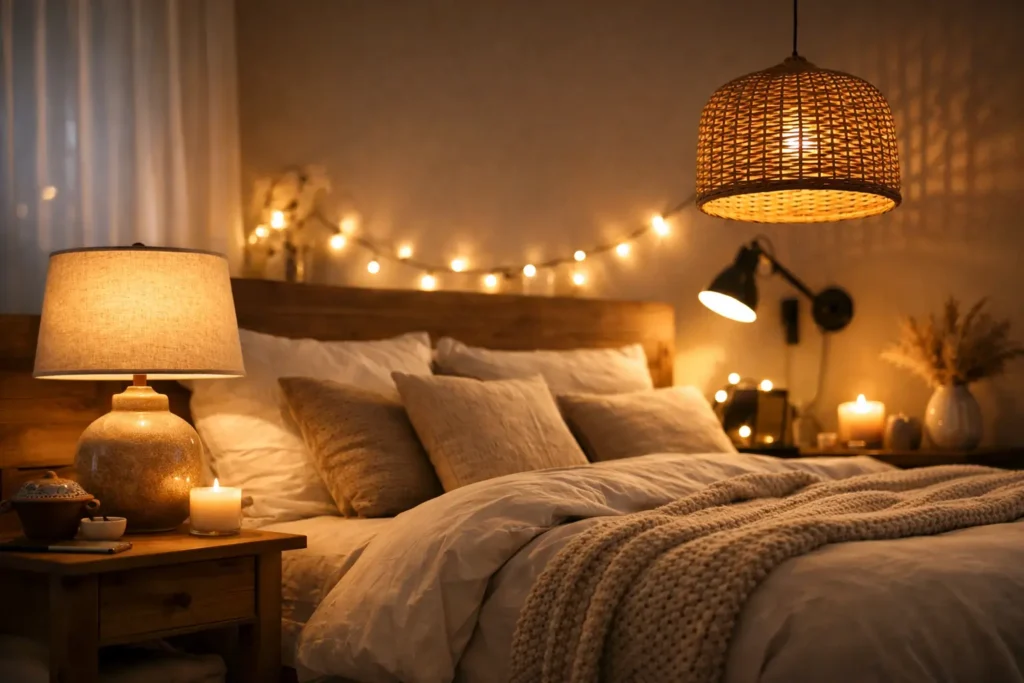 Best Lighting for Cozy Bedrooms at Every Layer