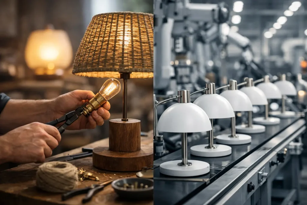 Handmade Lamps Versus Factory Lamps