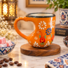 HEART SHAPE MUG YELLOW