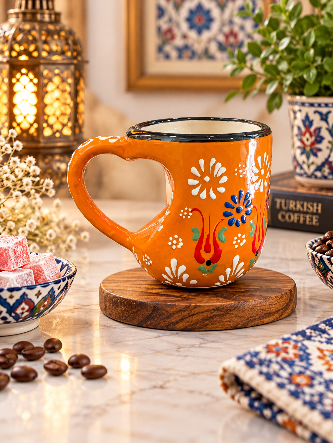 HEART SHAPE MUG YELLOW